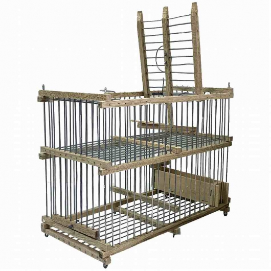 【蔵出し出品】竹製 鳥籠 落とし籠 ①昭和レトロ 竹製 鳥籠 メジロ籠 落とし籠 2個セット まとめ